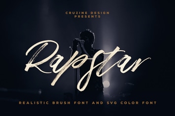 Rapstar Brush & SVG Font