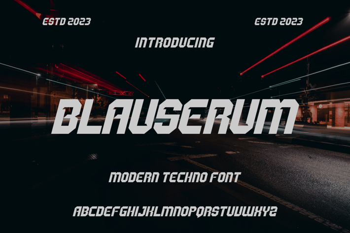 BLAUSERUM FONT