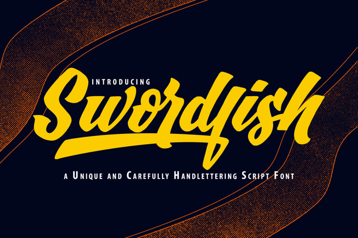 SwordFish | Unique Handlettering Script Font