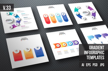 Infographics template set v.33