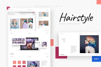 Hairstyle - Beautiful Company Keynote Template