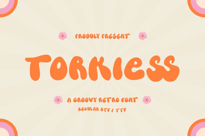 Torkless - A Groovy Retro Font