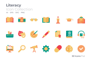 Literacy Color Icon
