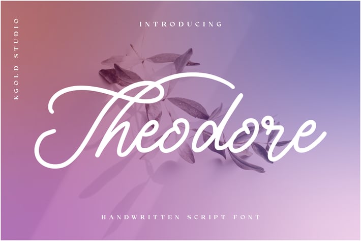 Theodore - Handwritten Script font