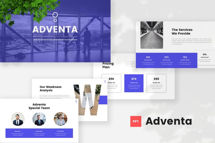 Advertising & Marketing Agency PowerPoint Template