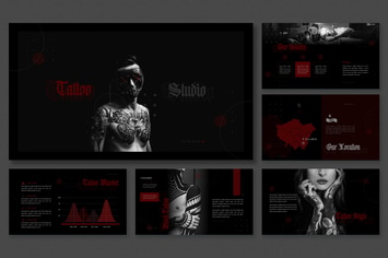 Dark Modern Theme - Tattoo Studio Presentation