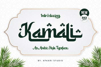 Kamali - An Arabic Style Typeface