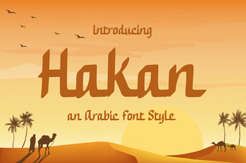 Hakan – Modern Arabic Font Style