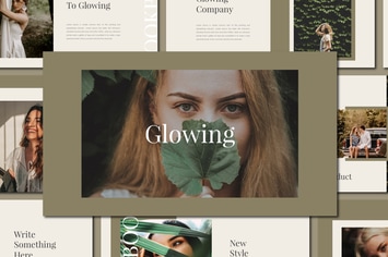 Glowing Keynote Template