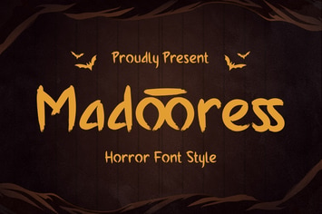 Madooress - Horror Font Style