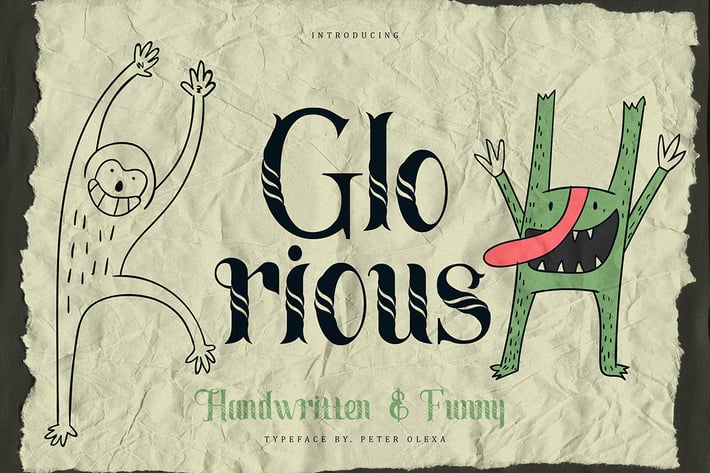 Glorious Funny & Artistic Font