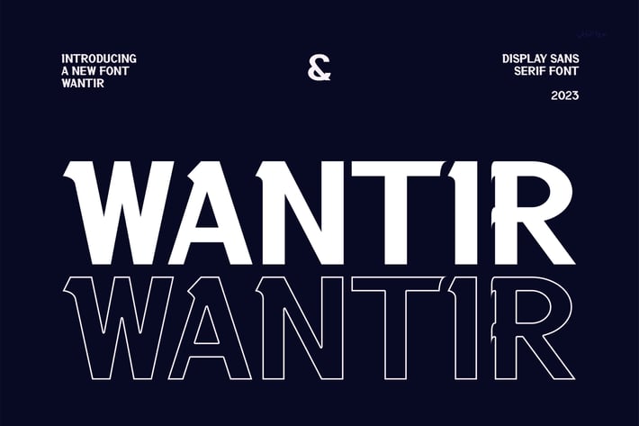 Wantir - Modern Sans Serif
