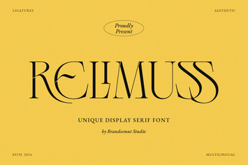 Relimuss - Unique Display Serif Font