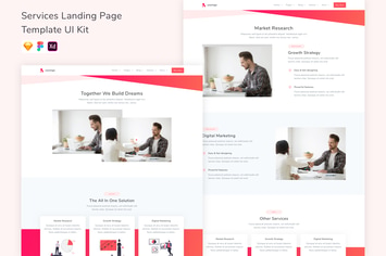 Services Landing Page Template UI Kit