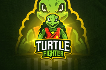 Turtle Fighter - Mascot & Esport Logo
