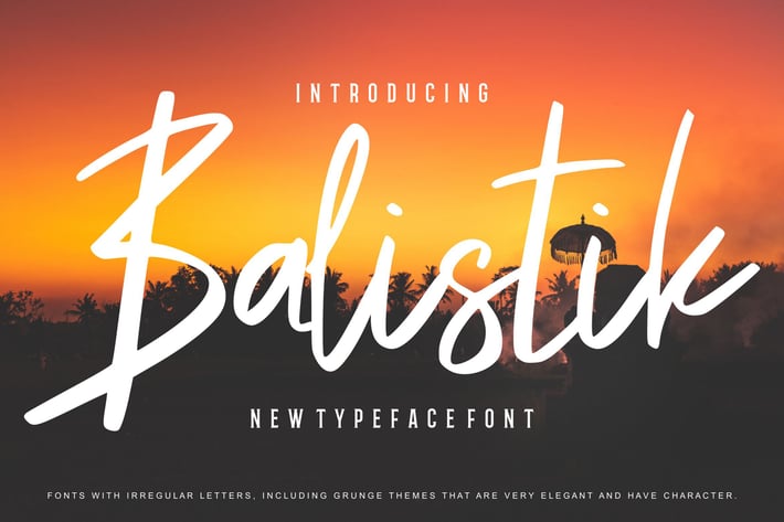 Balistik | Modern Script Font