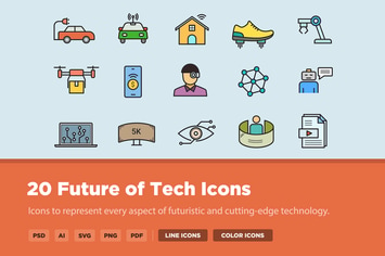20 Future of Tech Icons