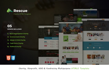 Rescue - Nonprofit Multipurpose HTML5 Template