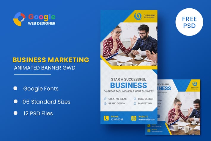 Business Marketing Animated Banner GWD