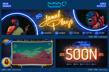 Twitch Gamer – Neon Kit