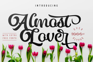 Almost Lover + Free Fonts
