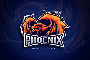 Phoenix Sport And Esport Logo Vector Template