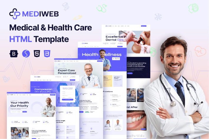  Mediweb – Health & Medical HTML Template 