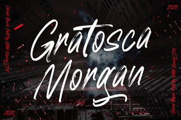 Gratosca Morgan - Brush Font