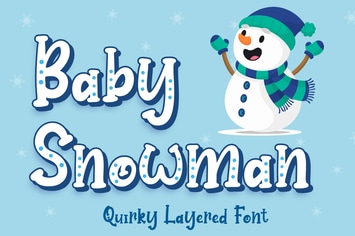 Baby Snowman - Display Font
