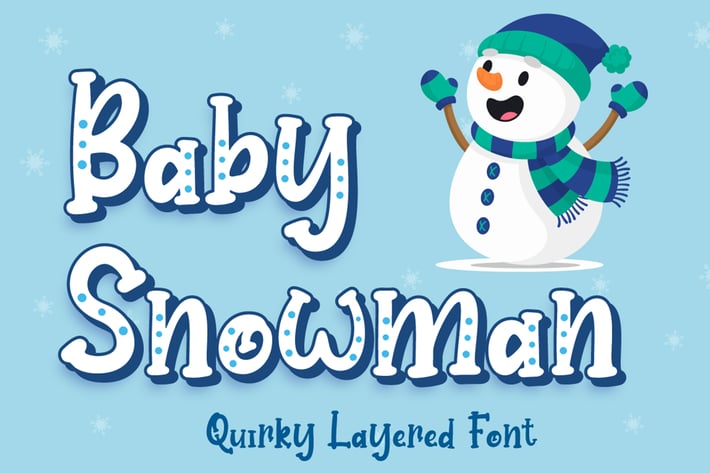 Baby Snowman - Display Font
