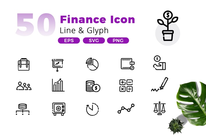 50 Finance Icon Pack