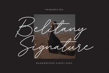 Belitany Signature Script Font