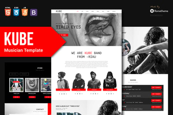 KUBE - Musician, DJ, Band, Music HTML Template RS