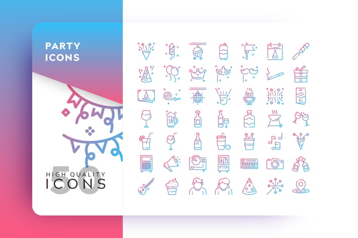 AWR PARTY OUTLINE GRADIENT