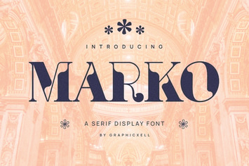 Marko Elegant & Unique Serif Font Typeface