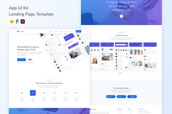App UI Kit Landing Page Template