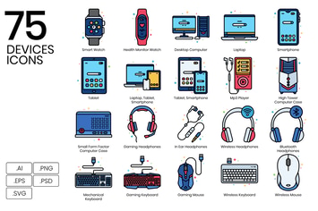 Devices & Technology Icons