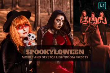 Spookyloween Lightroom Presets Dekstop and Mobile