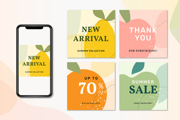 Memphis Sale Template Set