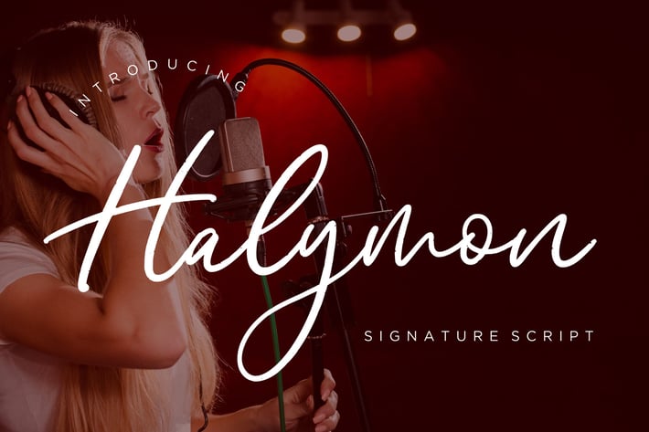 Halymon Signature Business Font