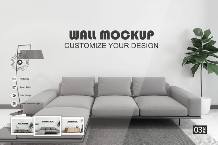 Wall vol.02 - Mockups