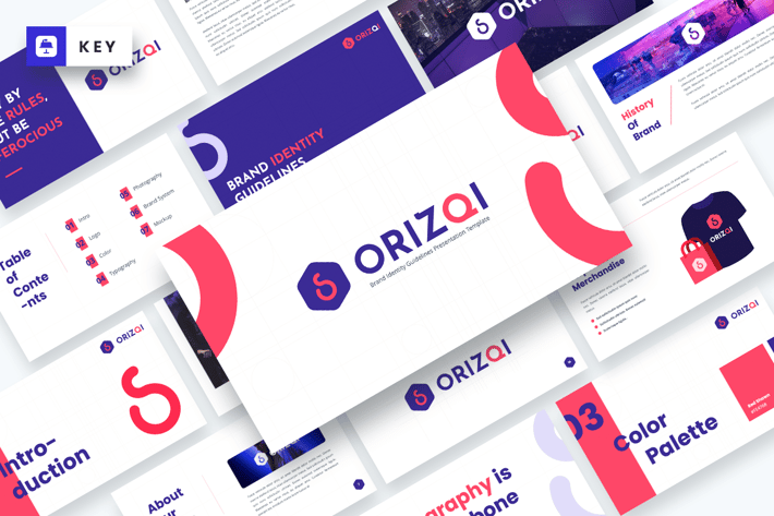 Orizqi Brand Identity Guidelines Keynote Template