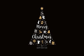 Christmas Icon Tree Vector Elements