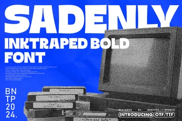 Sadenly - Inktraped Bold Font