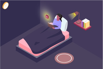 Automatic Bedroom Isometric Illustration