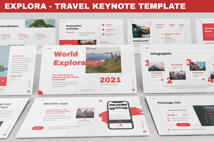 Explora - Travel Keynote Template