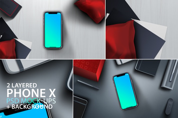 Phone Mock-ups with Background