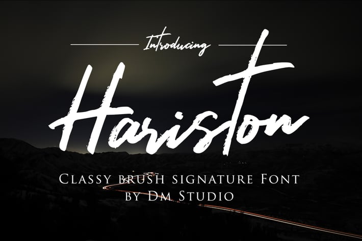 Hariston - Classy Signature Font