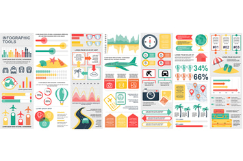 Travel Vacation Infographics Design Template