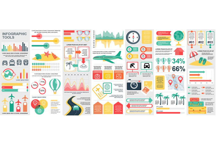 Travel Vacation Infographics Design Template